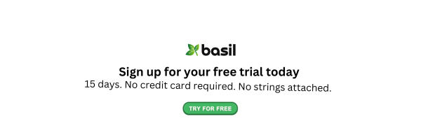 Sign up for Basil for free today