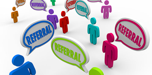 acquire new clients referral graphics 