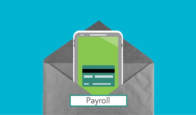 quickbooks payroll cell phone in a envelope 